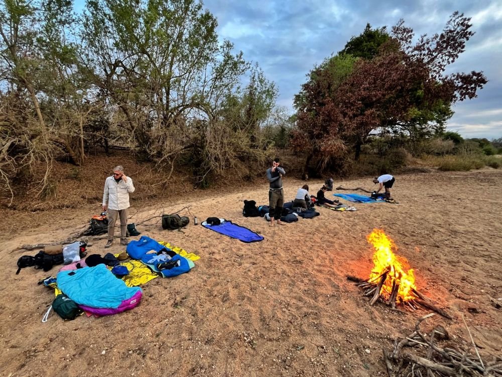 Guided primitive bush trail fly camp excursion at Inyati Africa Safaris